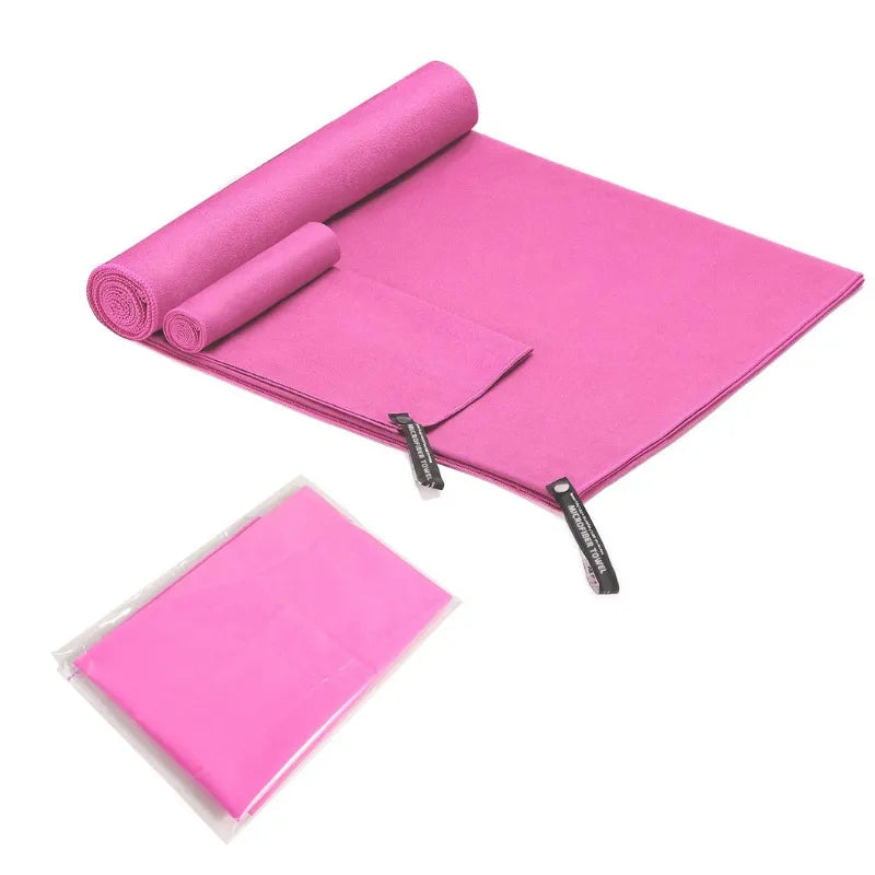 Quick Drying Microfiber Towel pink