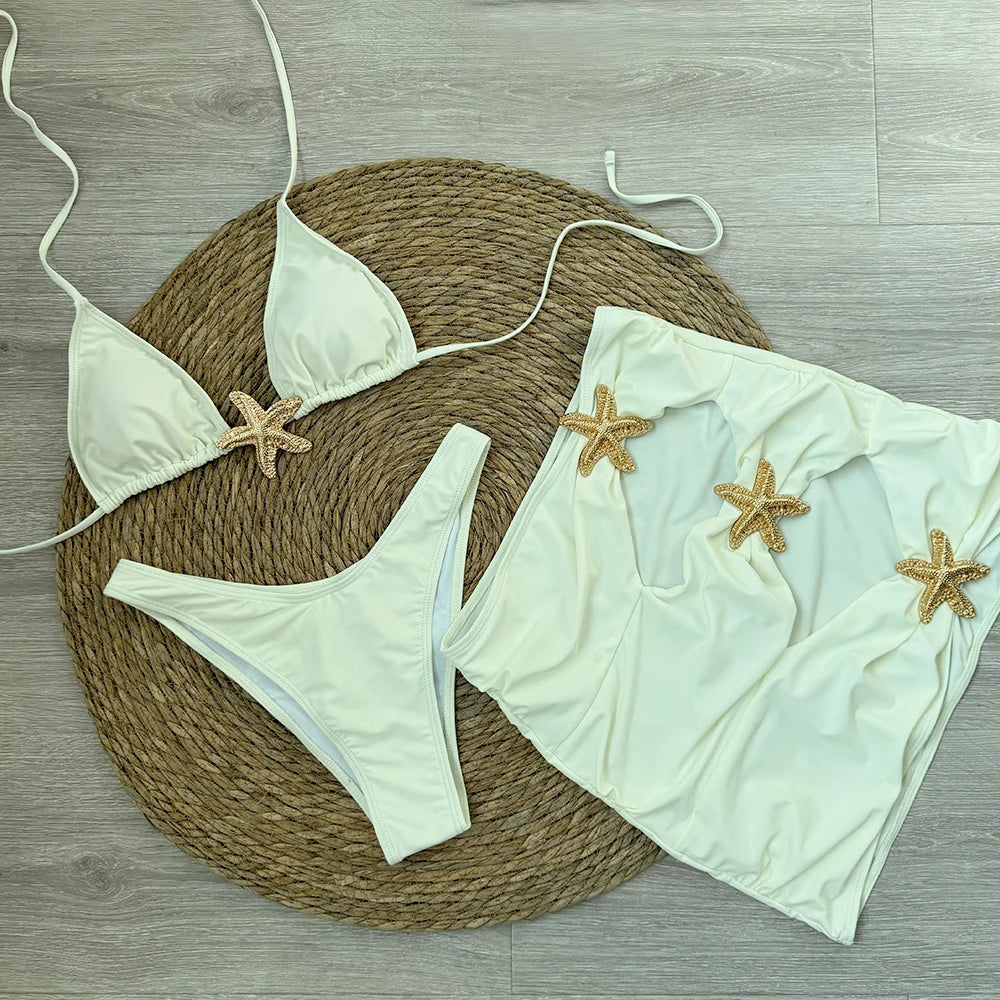 Starfish 3-Piece Push-Up Bikini Set