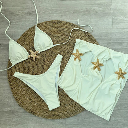 Starfish 3-Piece Push-Up Bikini Set