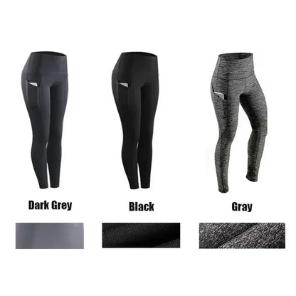 High Waist Women Anti Cellulite Workout Leggings with Utility Pockets