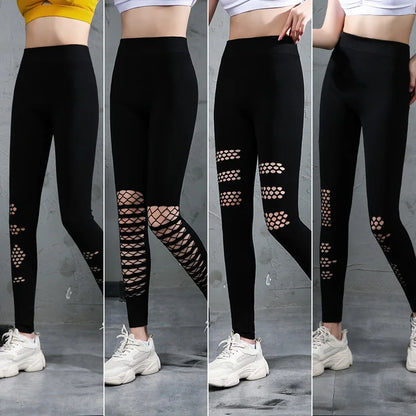 Cotton Yoga Pants High Waist Gym Leggings for Women