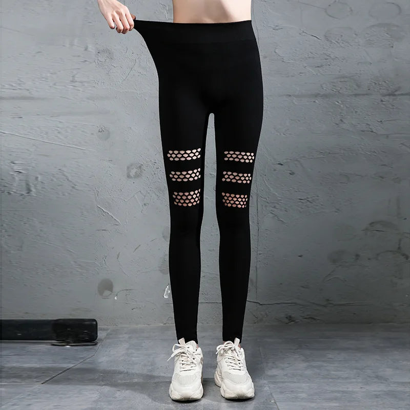 Cotton Yoga Pants High Waist Gym Leggings for Women