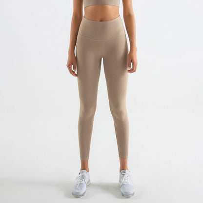 Women's High Waist Yoga Leggings with Breathable and Comfortable Fitness