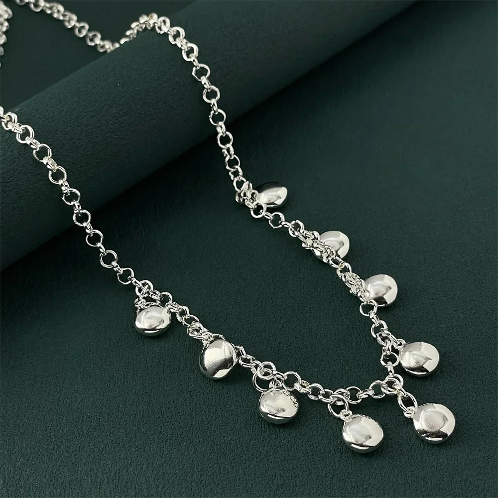 925 Sterling Silver Starfish Heart Pendant Necklace