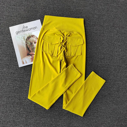 TikTok Viral Leggings with Back Pockets – High Waist, Booty Lifting and Stretchy