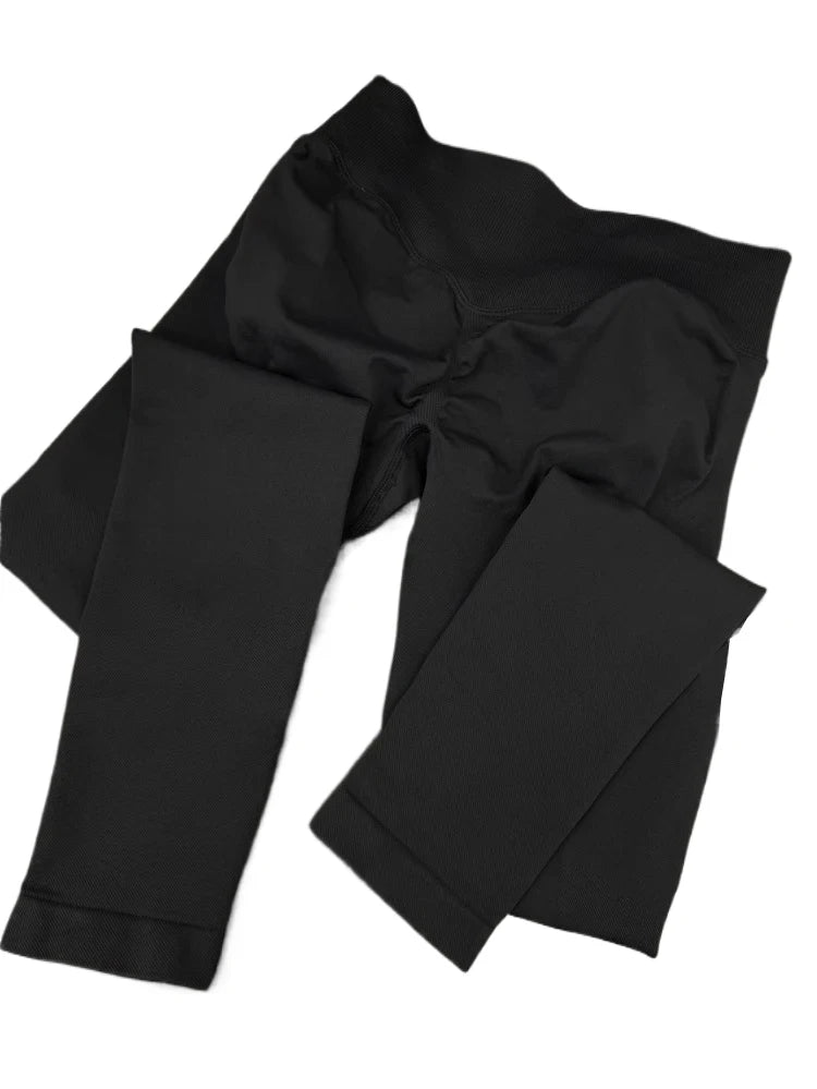 High Waist Seamless Scrunch Butt Leggings for Women – Tummy Control Workout Pants