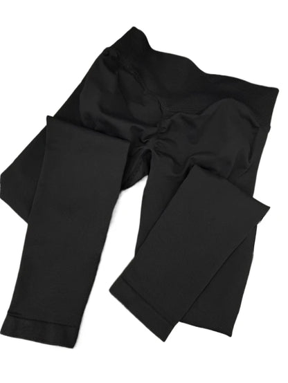 High Waist Seamless Scrunch Butt Leggings for Women – Tummy Control Workout Pants