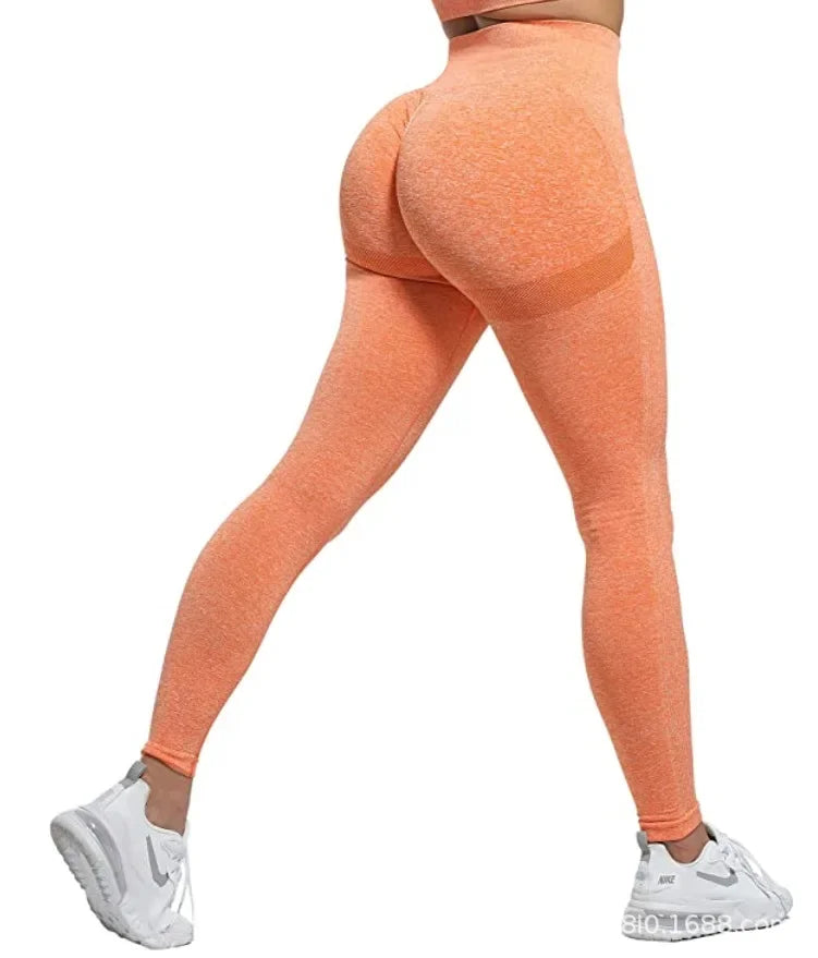 Seamless High Waist Anti Cellulite Gym Leggings for Women