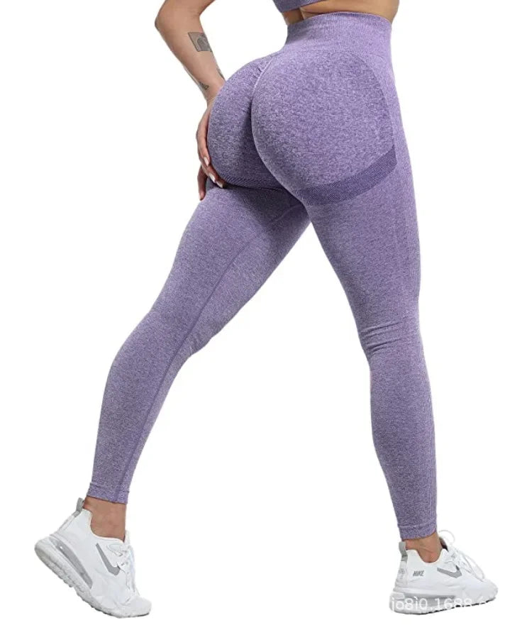 Seamless High Waist Anti Cellulite Gym Leggings for Women