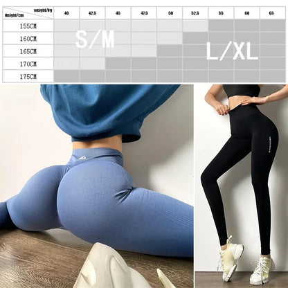 Cloud Rise Workout Yoga Pants Women Fitness Sports Leggings Girl Gym Long Tights Running Seamless High Waist Trousers Sportswear