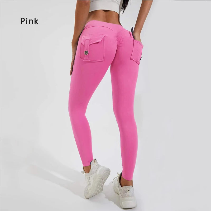 Butt Lifting Leggings with Pockets – High Waist, Tummy Control, Scrunch Fit for Women’s Gym, Yoga, and Fitness