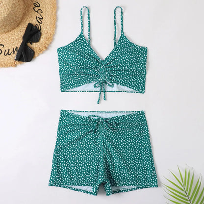 High Waist Floral Bikini Swimsuit for Women – Push Up Two-Piece Swimwear Set