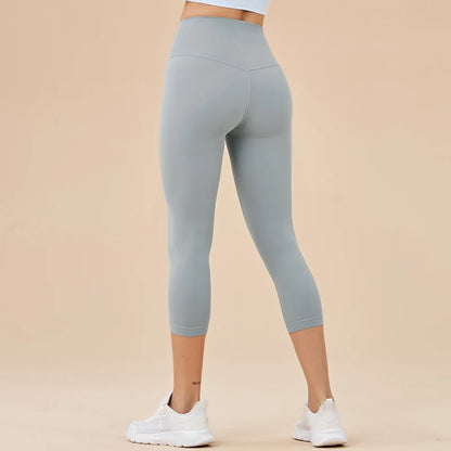 Women's High Waist Yoga Capri Pants