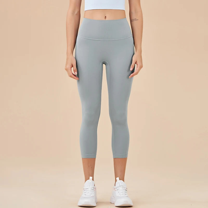 Women's High Waist Yoga Capri Pants