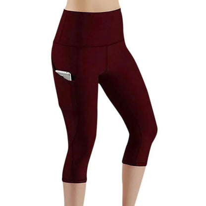 High Waist Seamless Capris Workout Leggings for Women