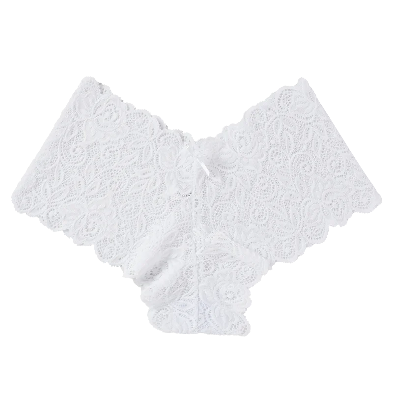Floral Lace Low Waist Briefs - Comfortable Women's Lingerie