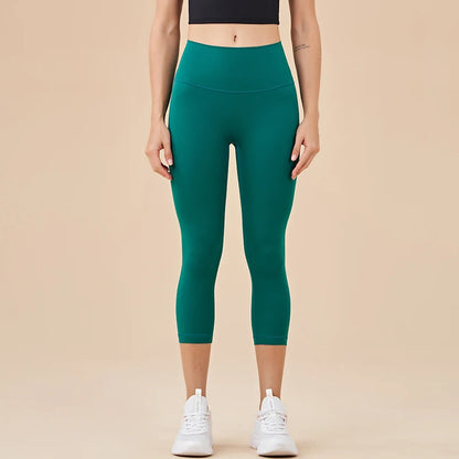 Women's High Waist Yoga Capri Pants