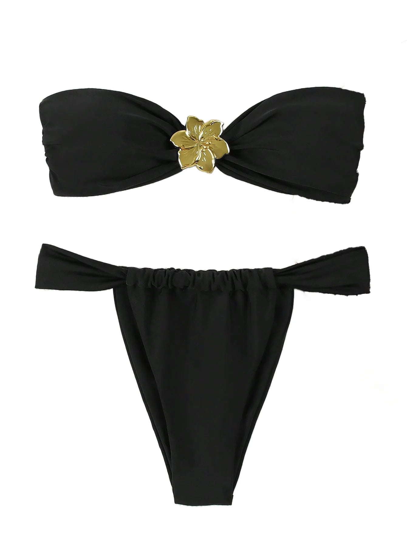 Bandeau Push-Up Brazilian Thong Bikini Set