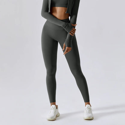 Women's High Waist Butt Lifting Gym Leggings – Seamless Push-Up Yoga Pants