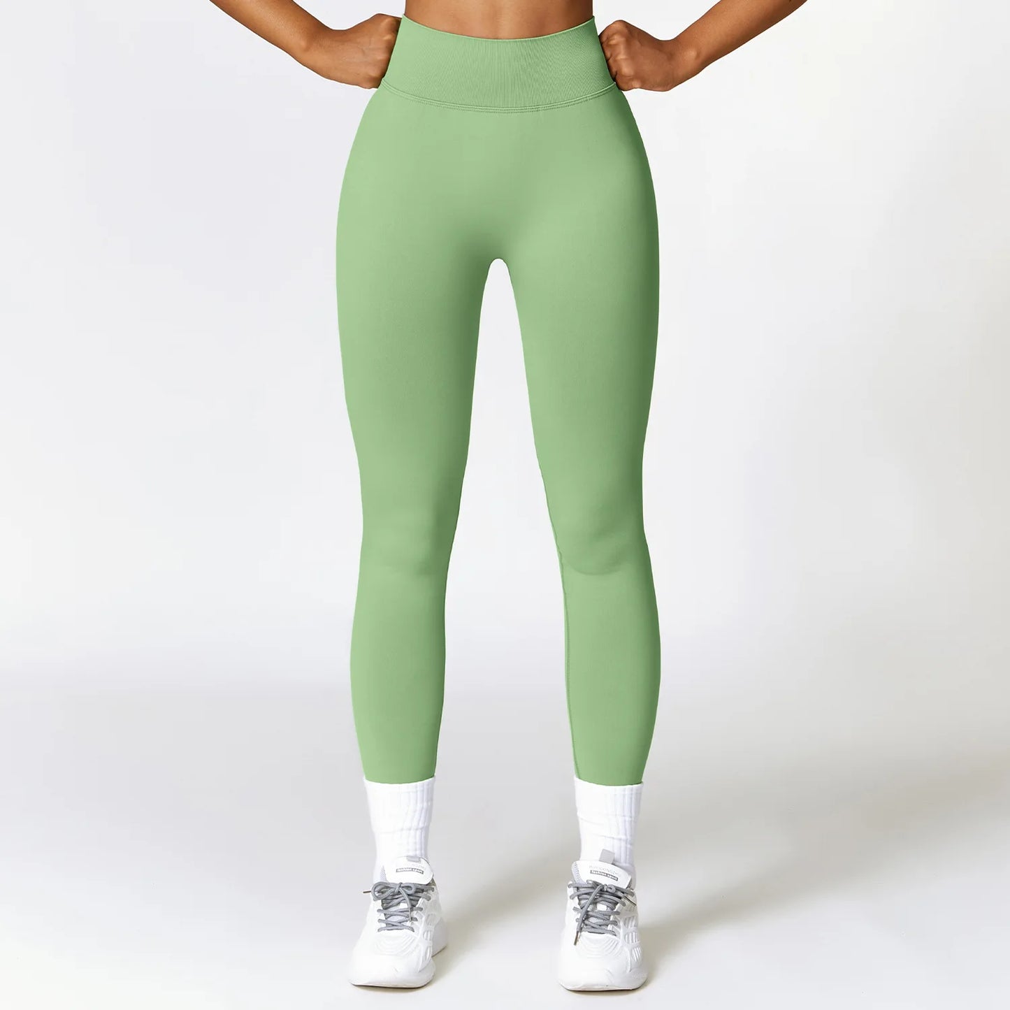 High Waisted Seamless Scrunch Butt Leggings for Women – Tummy Control & Gym Fit