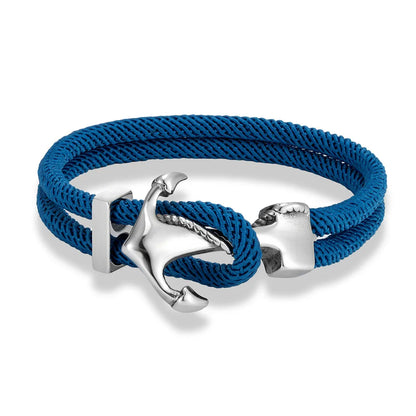 Navy Style Anchor Bracelets for Men & Women with Multicolor Nautical Rope