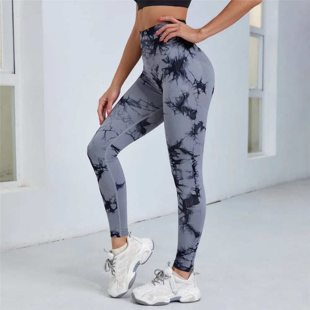 Seamless High Waist Anti Cellulite Workout Leggings for Women