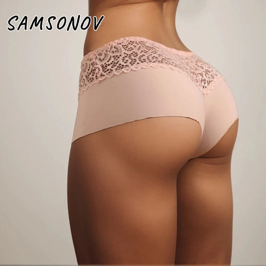 Women’s Sexy Lace Panties - Seamless & Breathable Underwear