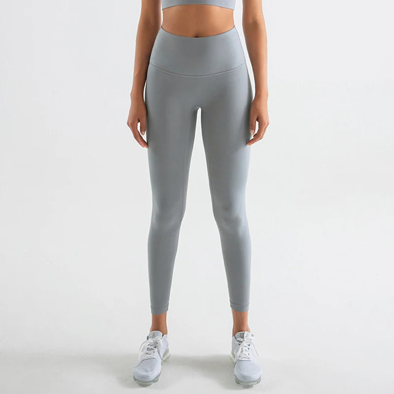 Women's High Waist Yoga Leggings with Breathable and Comfortable Fitness