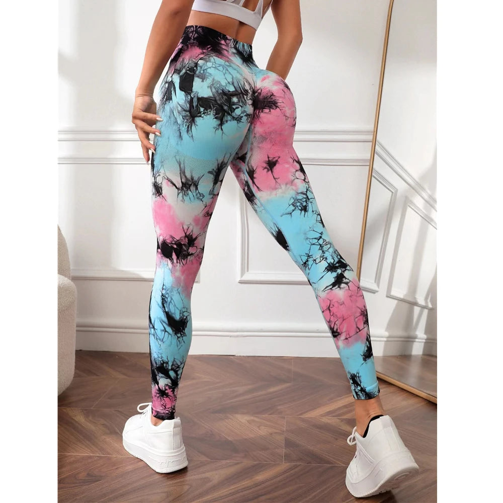 Seamless High Waist Anti Cellulite Workout Leggings for Women