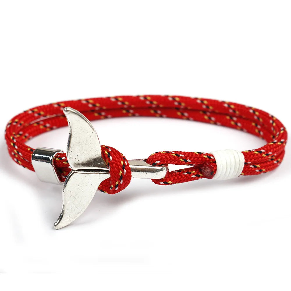 Handwoven Rope Classic Men's Anchor Bracelet with 11 Color Options