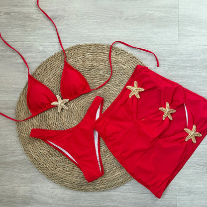Starfish 3-Piece Push-Up Bikini Set