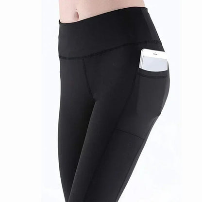 High Waist Women Anti Cellulite Workout Leggings with Utility Pockets