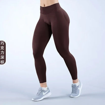 Women’s High-Waisted Seamless Scrunch Butt Leggings for Gym & Yoga