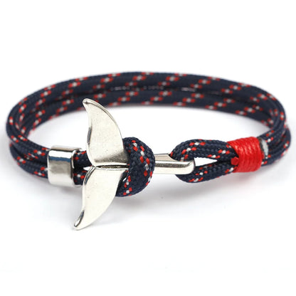 Handwoven Rope Classic Men's Anchor Bracelet with 11 Color Options