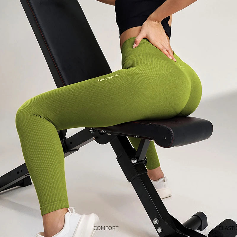Women’s Seamless High Waist Scrunch Butt Leggings – Tummy Control & Booty Lift Workout Tights