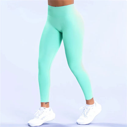 Women's Scrunch Bum Seamless Yoga Leggings with Tummy Control