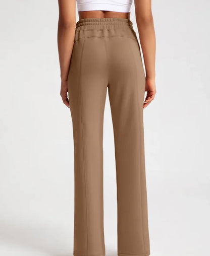 TikTok Viral High Waisted Loose Yoga Leggings – Sand Washed Modal Pants for Women