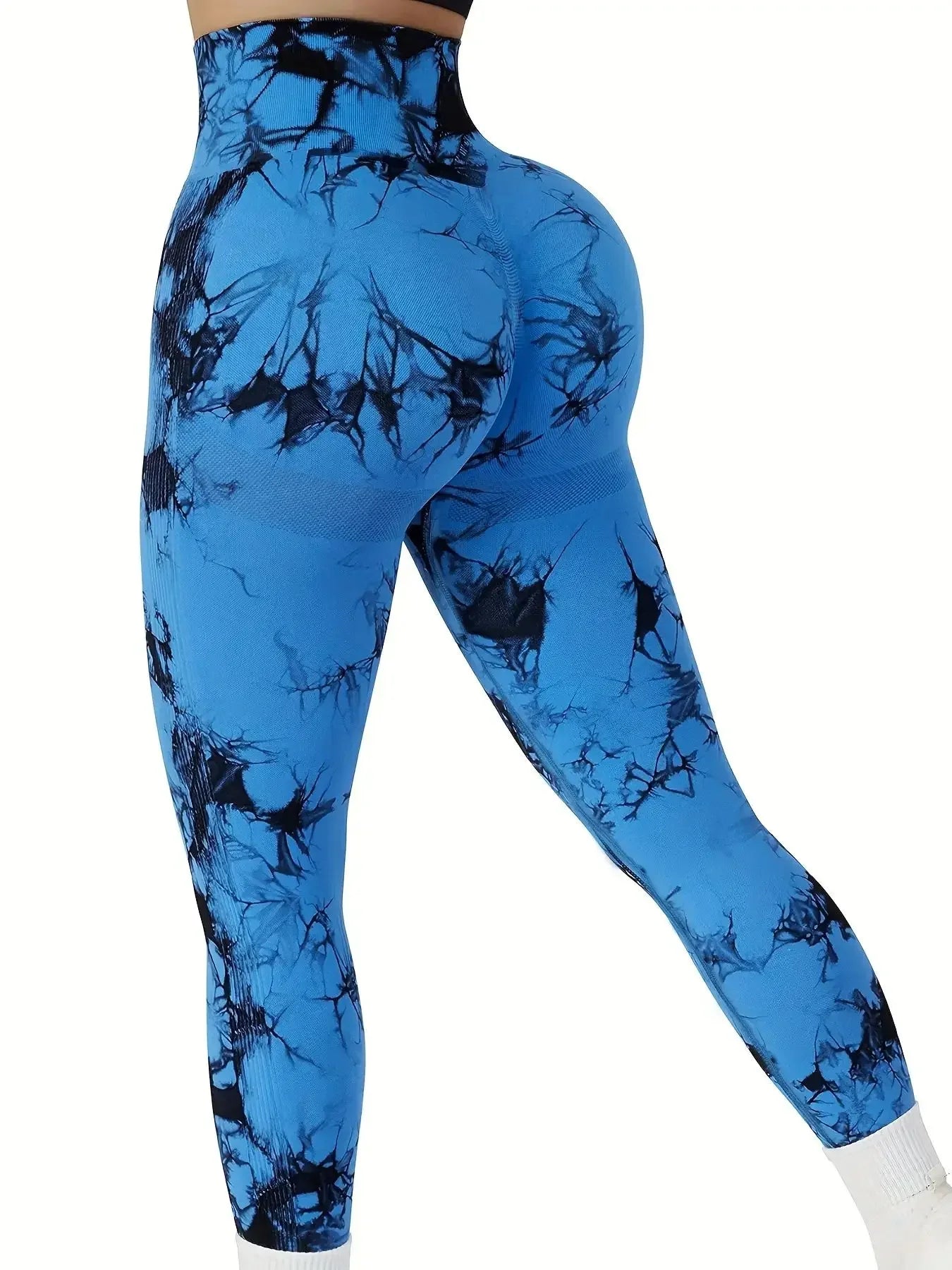 Hip Lifting Seamless Tie-Dye Yoga Leggings for Women