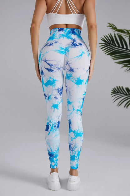 High Waist Seamless Tie Dye Leggings for Women