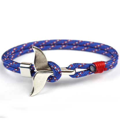 Handwoven Rope Classic Men's Anchor Bracelet with 11 Color Options