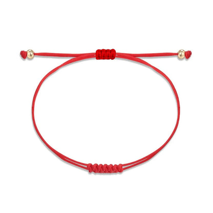 Red String Kabbalah Bracelet Set with Adjustable Good Luck Charm