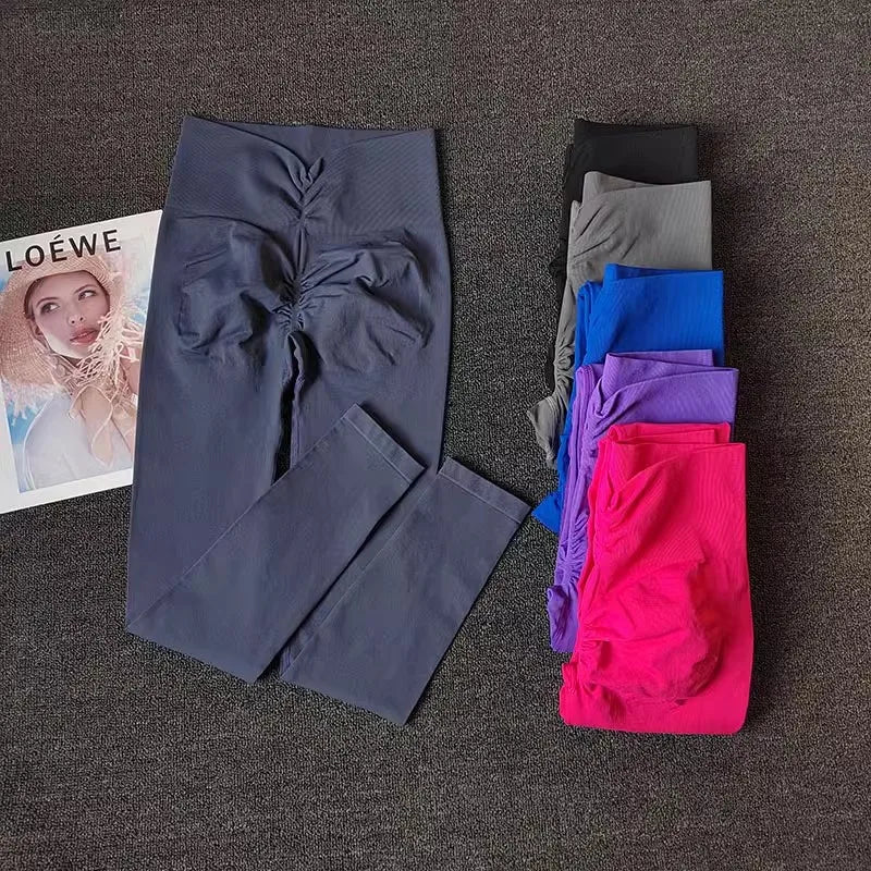 Seamless Scrunch Bum Leggings – High-Waist Workout Fit for Women
