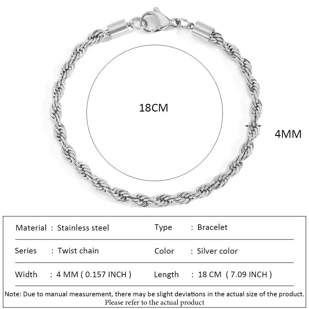 Stainless Steel Classic Eternity Bracelet for Women