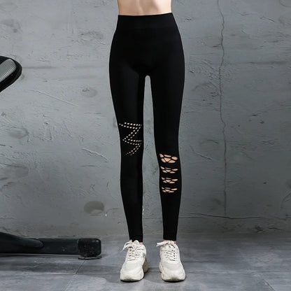 Cotton Yoga Pants High Waist Gym Leggings for Women