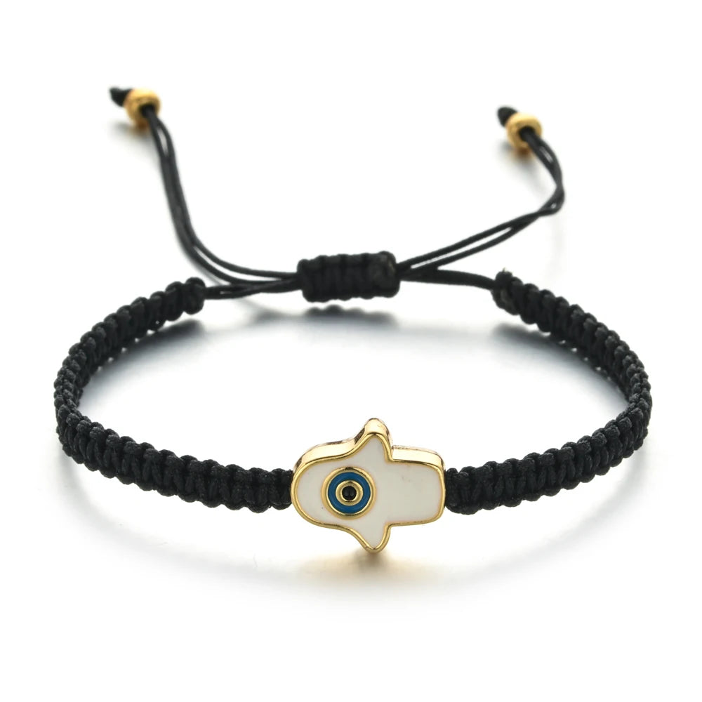 Handmade and Adjustable Lucky Evil Eye Knot Bracelet