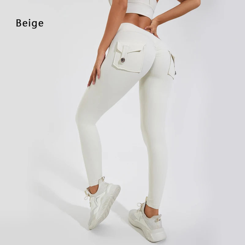Butt Lifting Leggings with Pockets – High Waist, Tummy Control, Scrunch Fit for Women’s Gym, Yoga, and Fitness