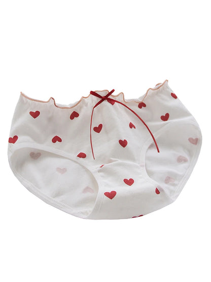 3-Pack Strawberry Cotton Panties – Soft Mid-Rise Seamless Briefs