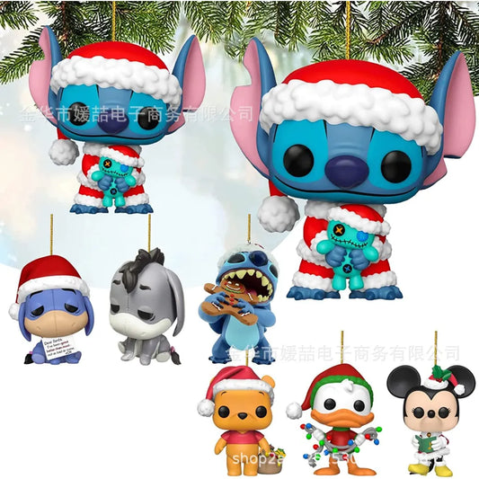 Disney Lilo & Stitch Cartoon Christmas Tree Ornament Pendant