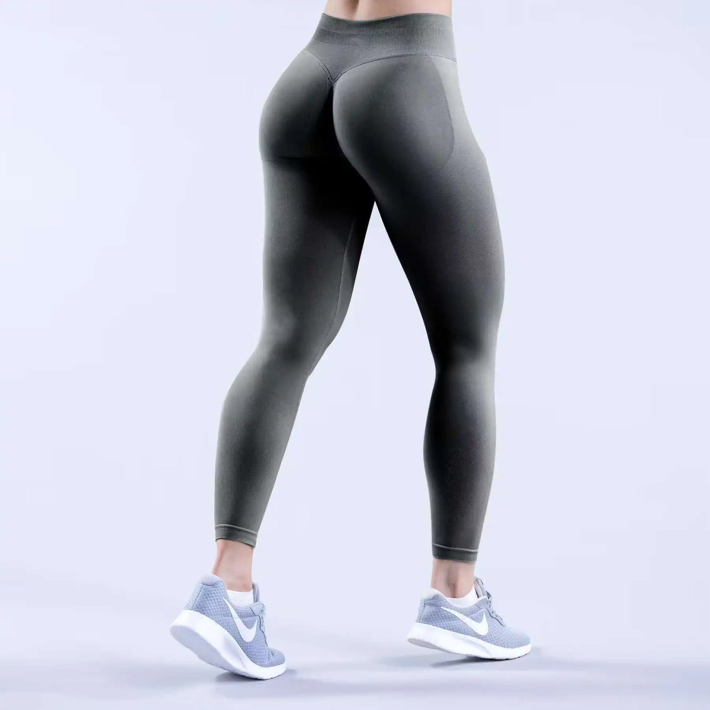 Seamless Pilates Yoga Pants Scrunch Butt Tummy Control Leggings for Women