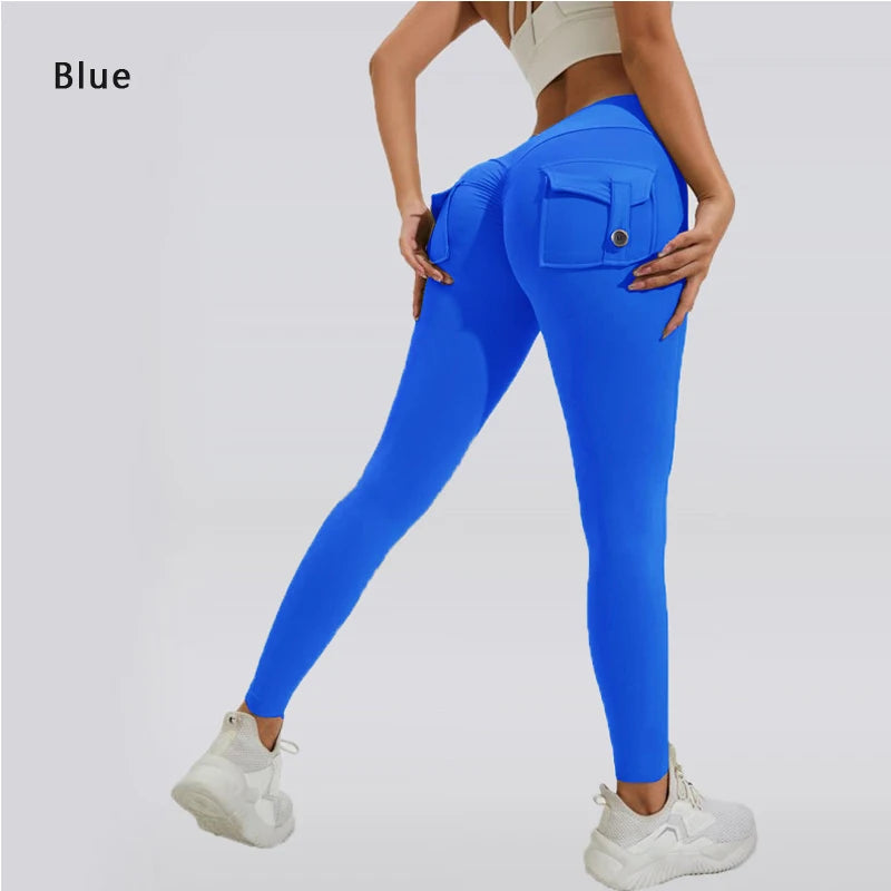 Butt Lifting Leggings with Pockets – High Waist, Tummy Control, Scrunch Fit for Women’s Gym, Yoga, and Fitness